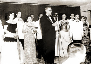 Mário Marroquim discursa na inauguração da Rádio Difusora