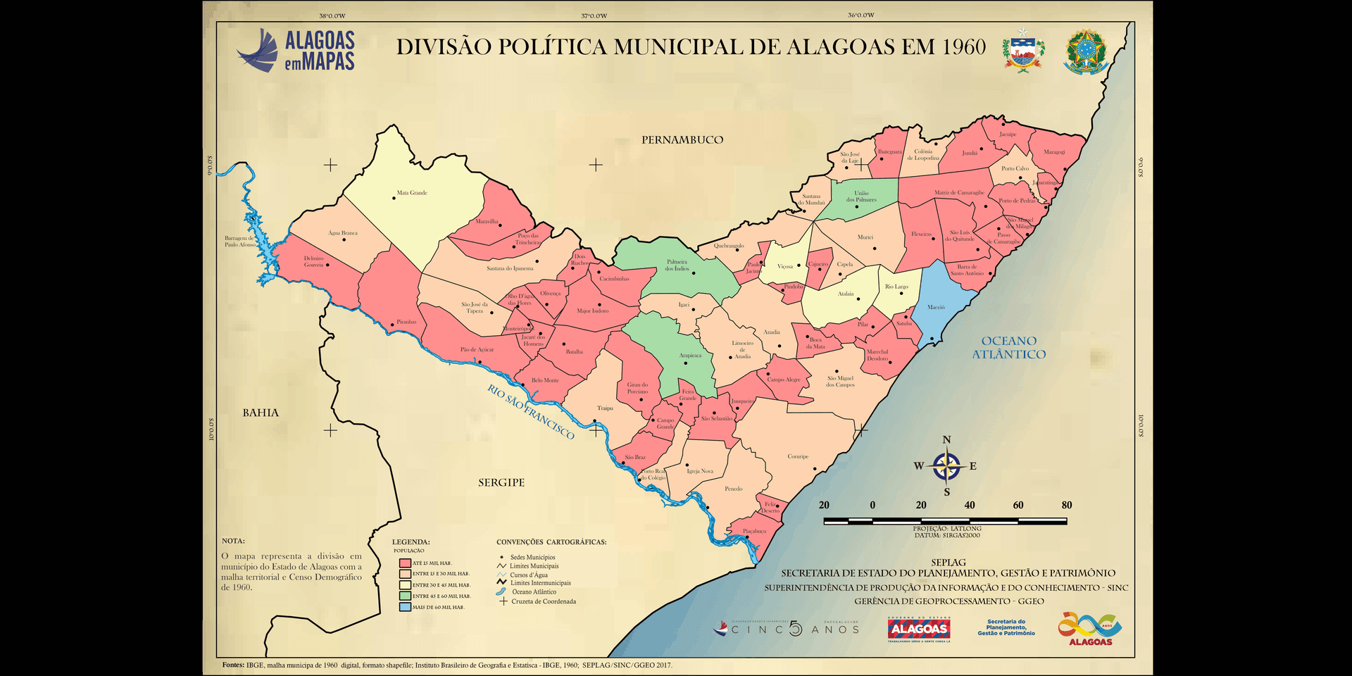 Origem dos municípios das Alagoas e da Câmara de Maceió
